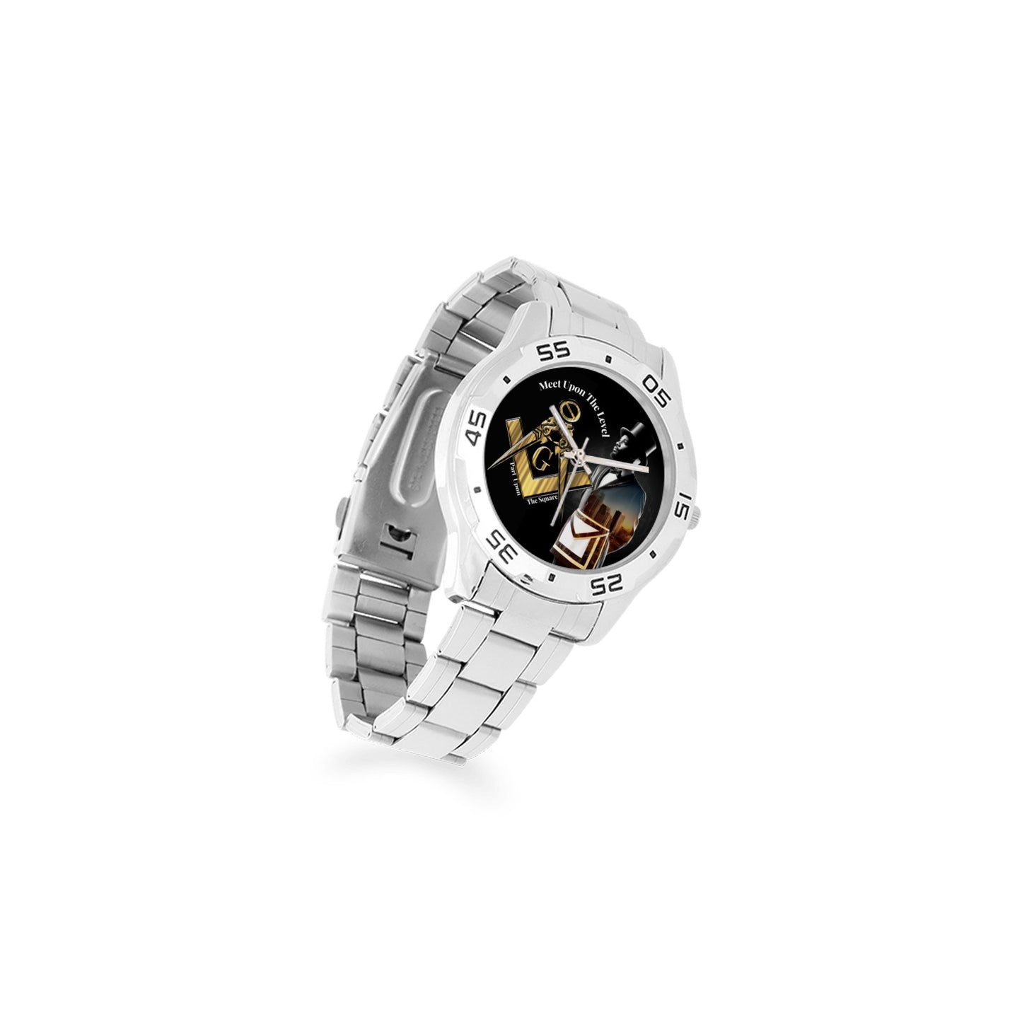 Masonic Meet Upon Men's Stainless Steel Watch