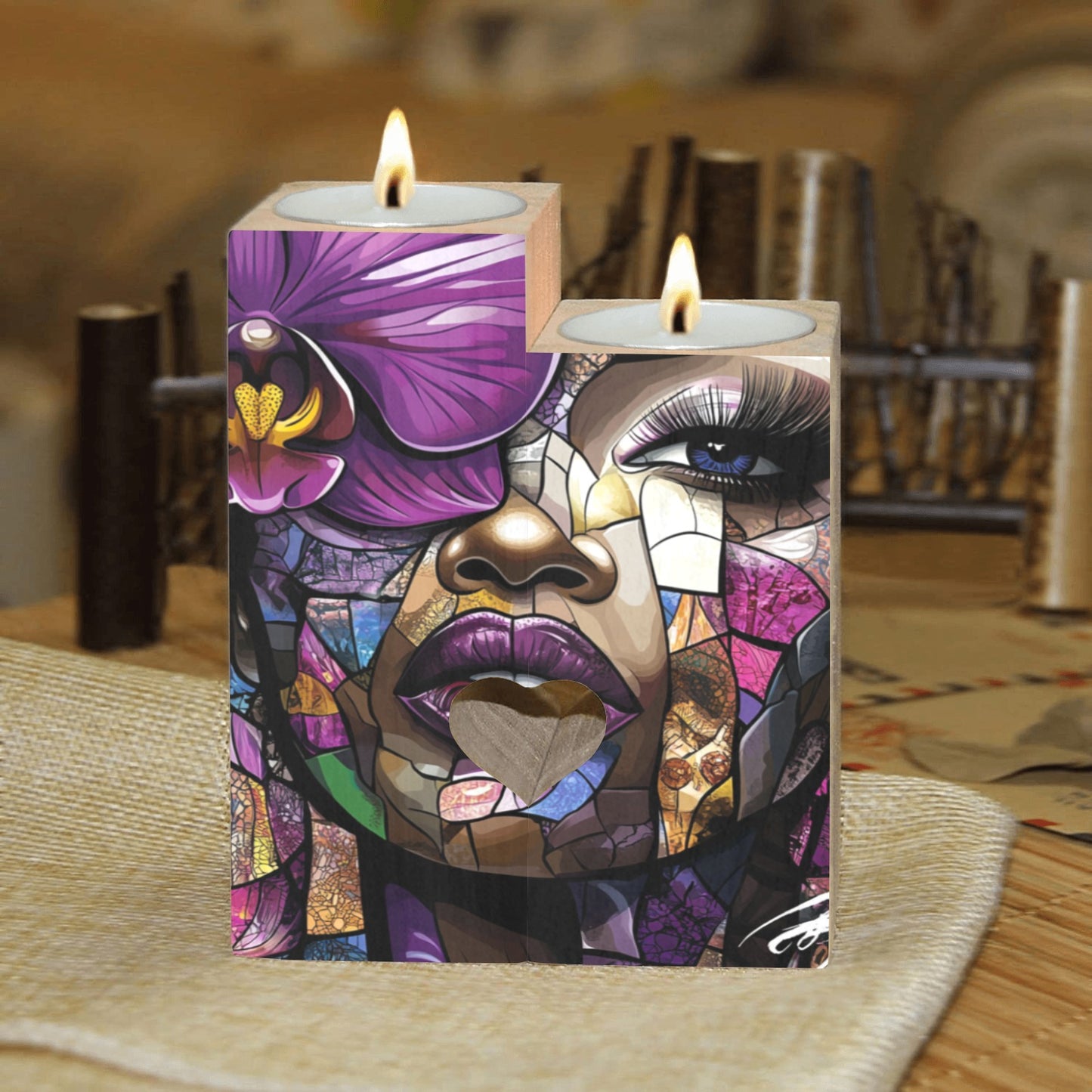 Wooden Candle Holder (Without Candle) 12 Style options