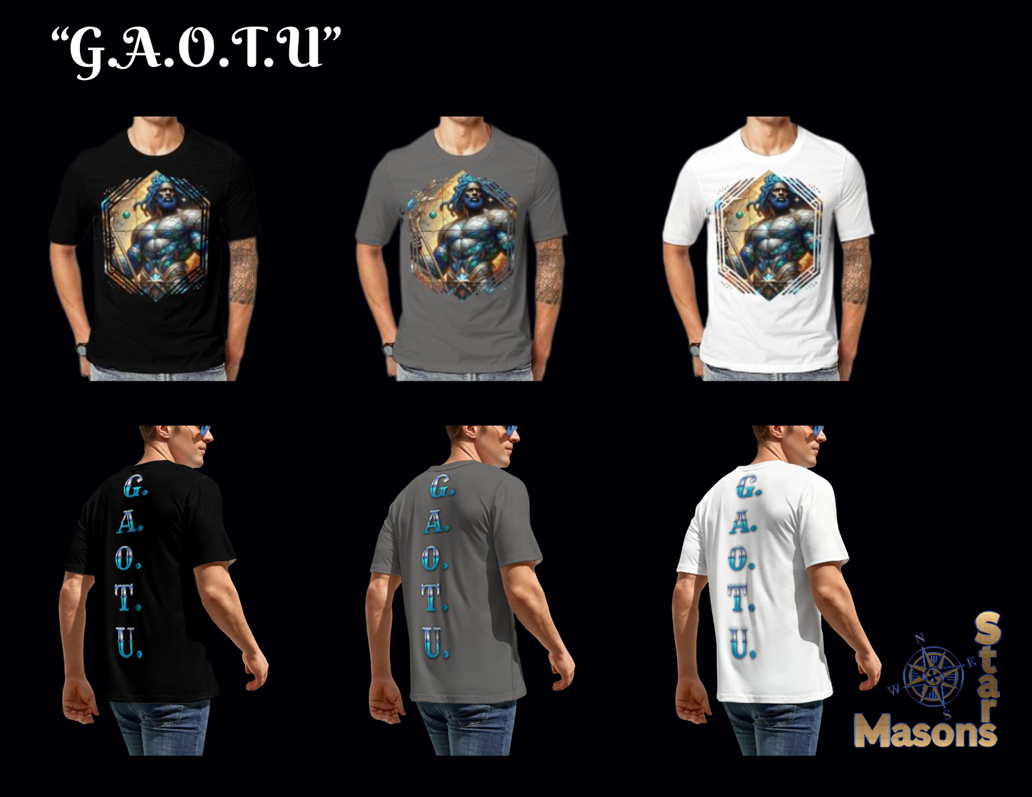 "G.A.O.T.U" Masonic T-Shirt – Honor, Strength & Brotherhood