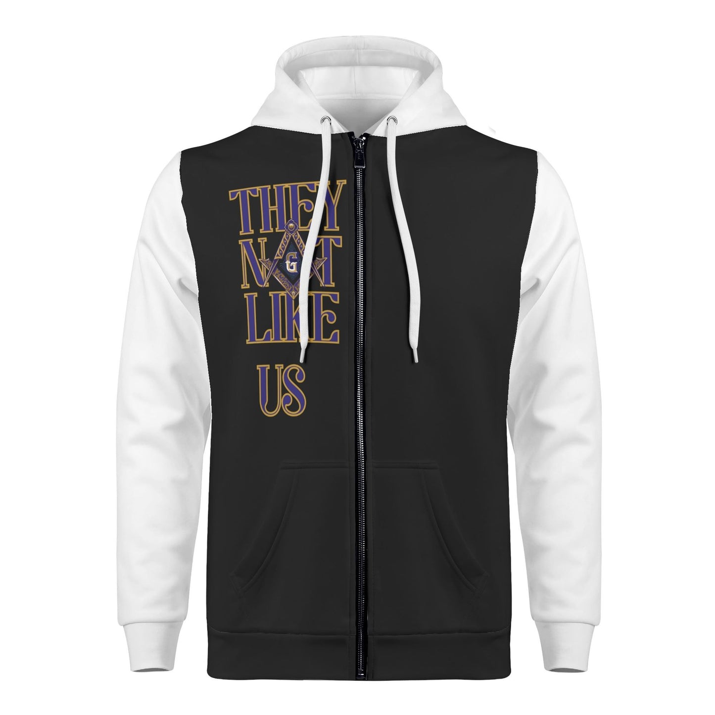Masonic They Not Like Us Zip-Up Hoodie – Embrace Warmth and Timeless Style