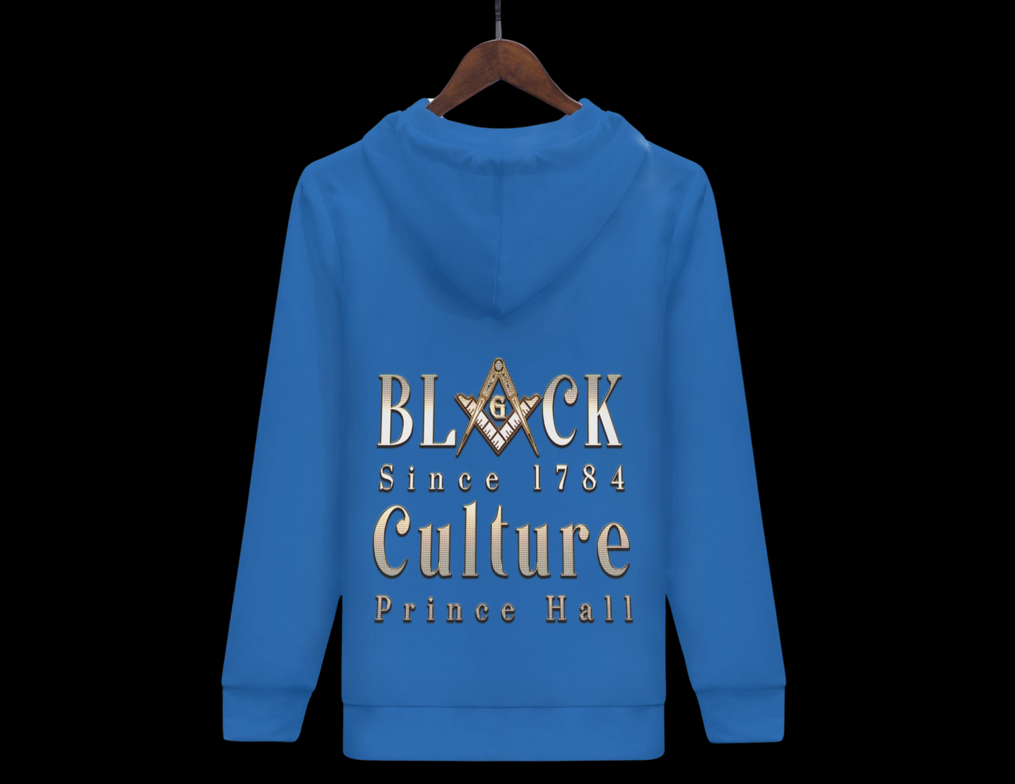 Masonic Black Culture Zip-Up Hoodie – Embrace Warmth and Timeless Style