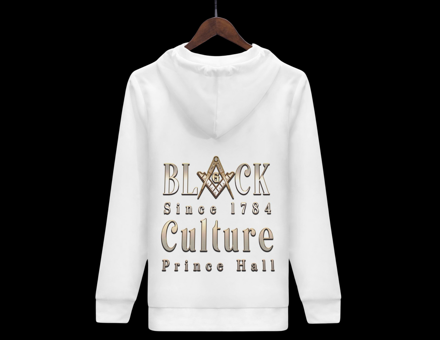 Masonic Black Culture Zip-Up Hoodie – Embrace Warmth and Timeless Style
