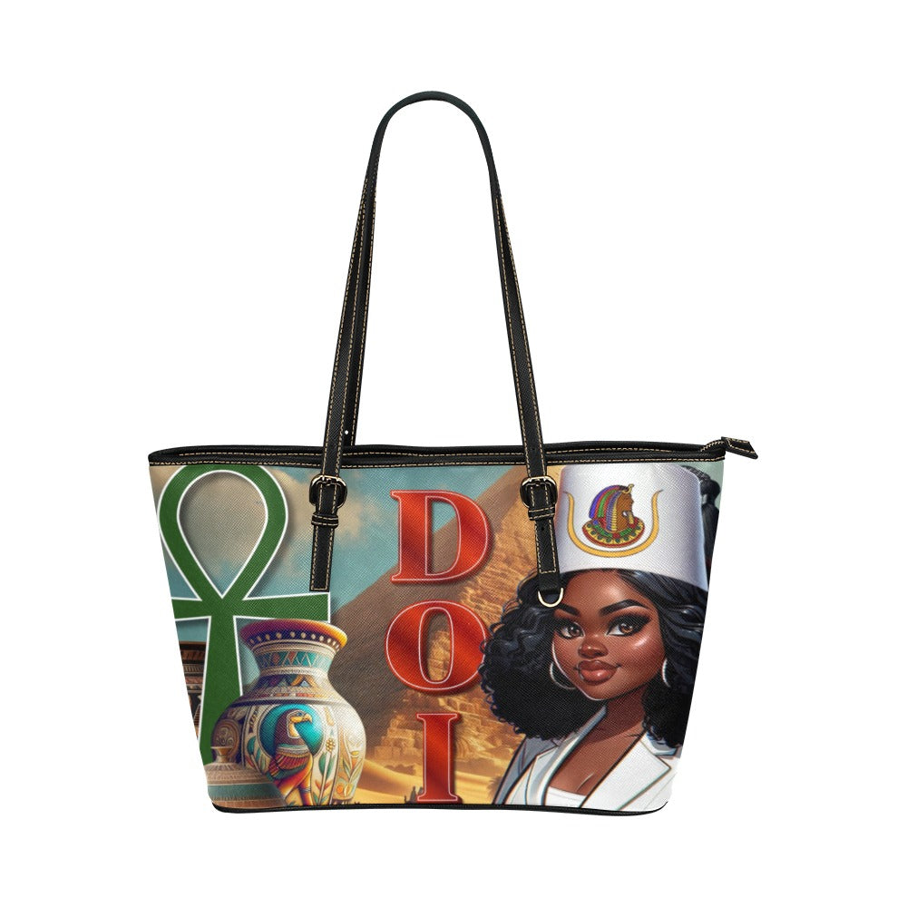 Elegant Daughters of Isis Leather Tote 7 Style options – Egyptian Art Design, Perfect for Work, School, and Travel