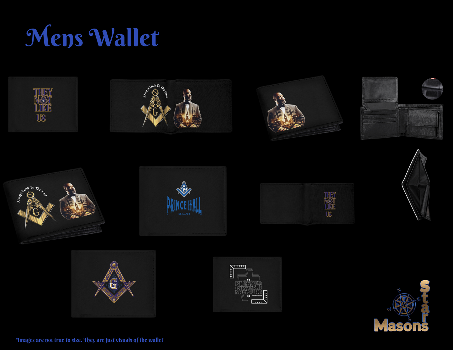 Masonic Elite Carry Men's PU Leather Short Wallet