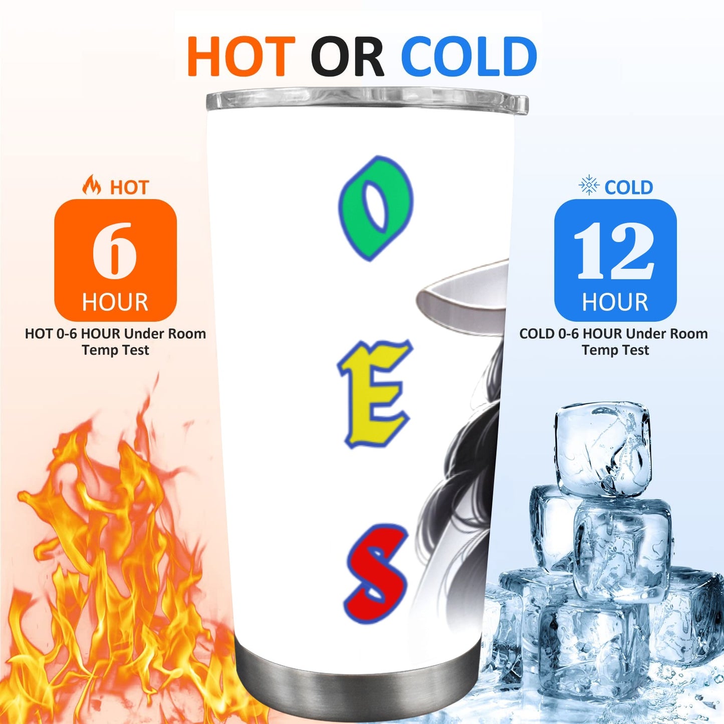 **Past Matron** OES Tumbler 20oz Mobile Tumbler with Clear Slide Lid