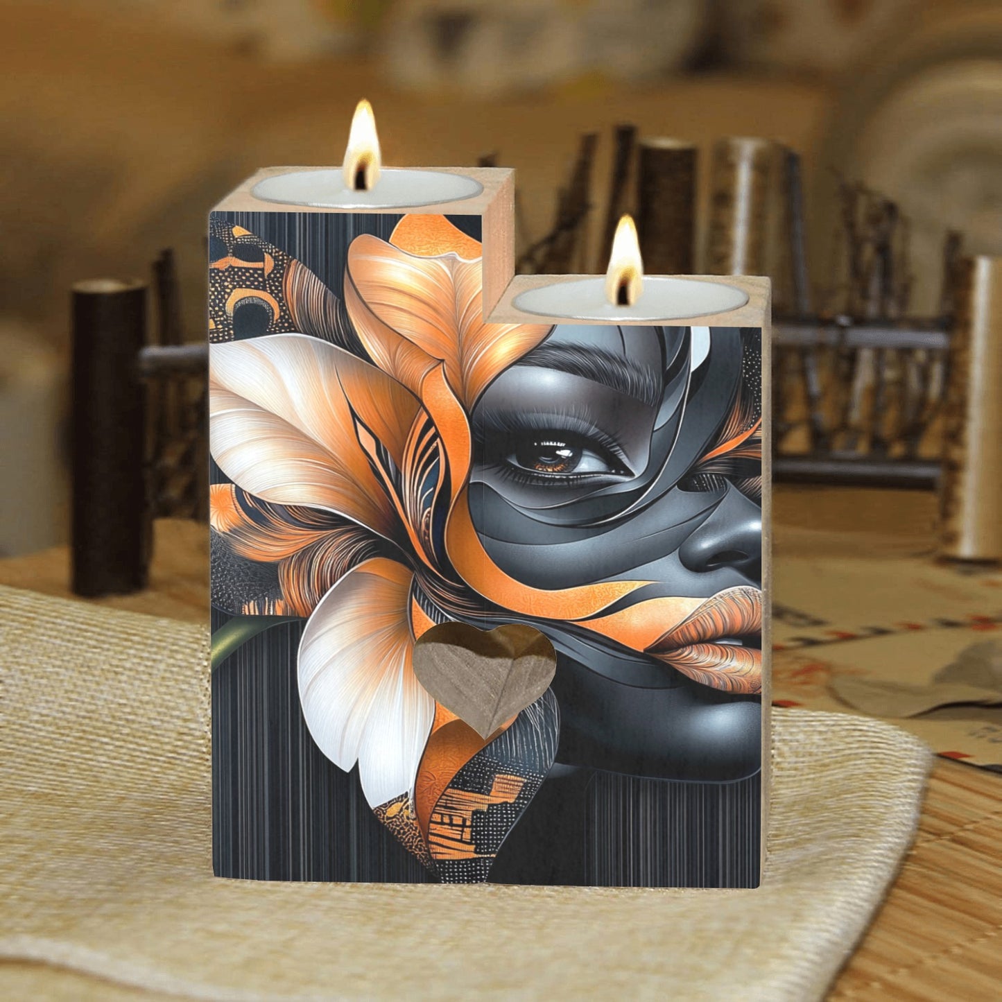 Wooden Candle Holder (Without Candle) 12 Style options
