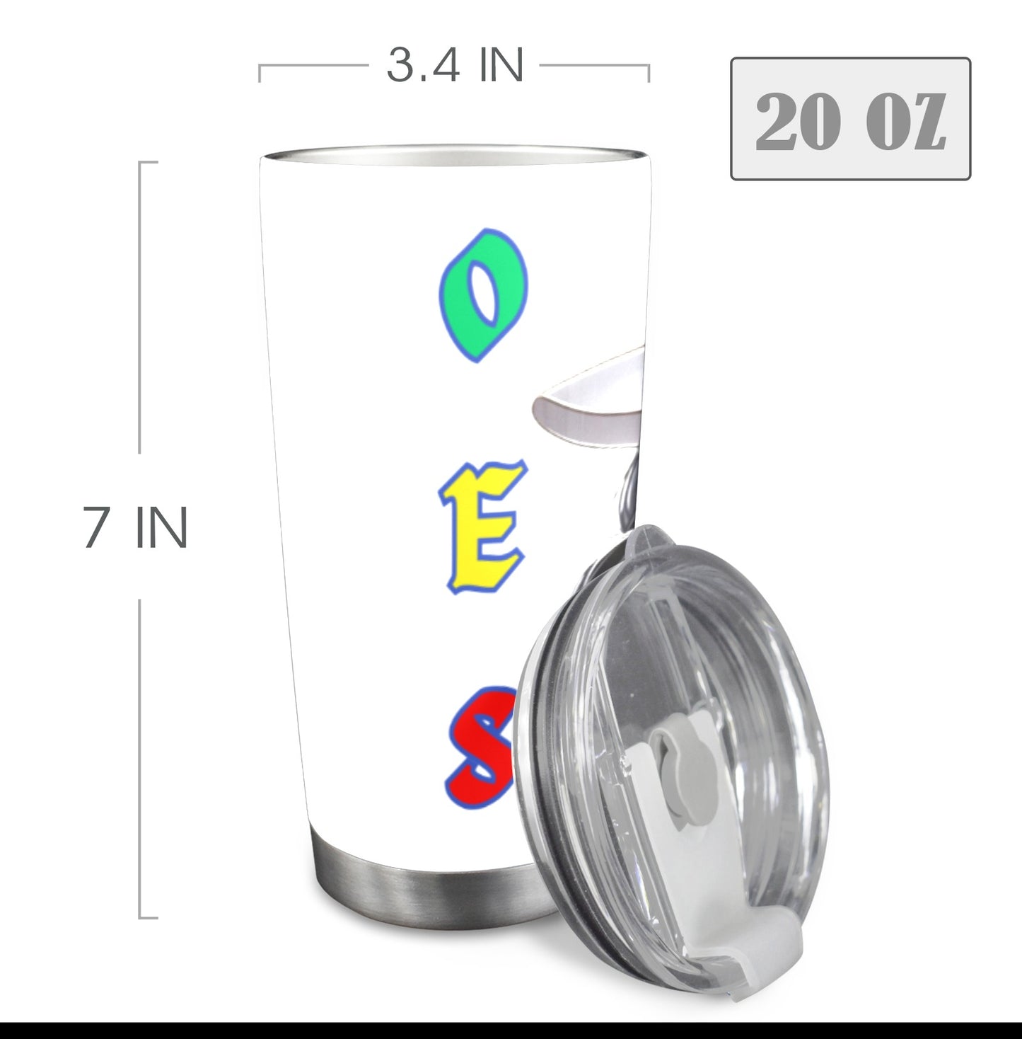 **Past Matron** OES Tumbler 20oz Mobile Tumbler with Clear Slide Lid
