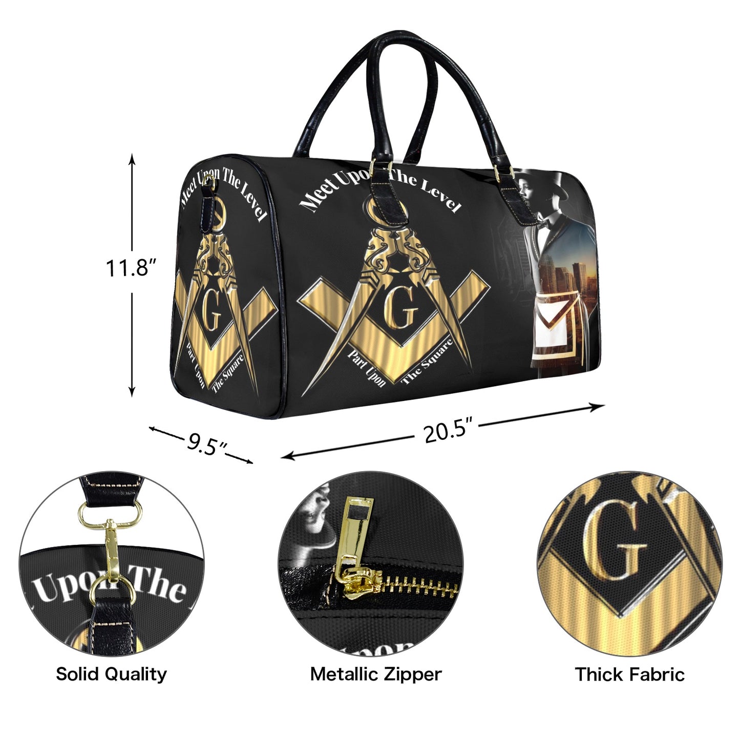 Masonic Meet Upon Duffle Bag – Versatile Travel Solution for the Modern Mason