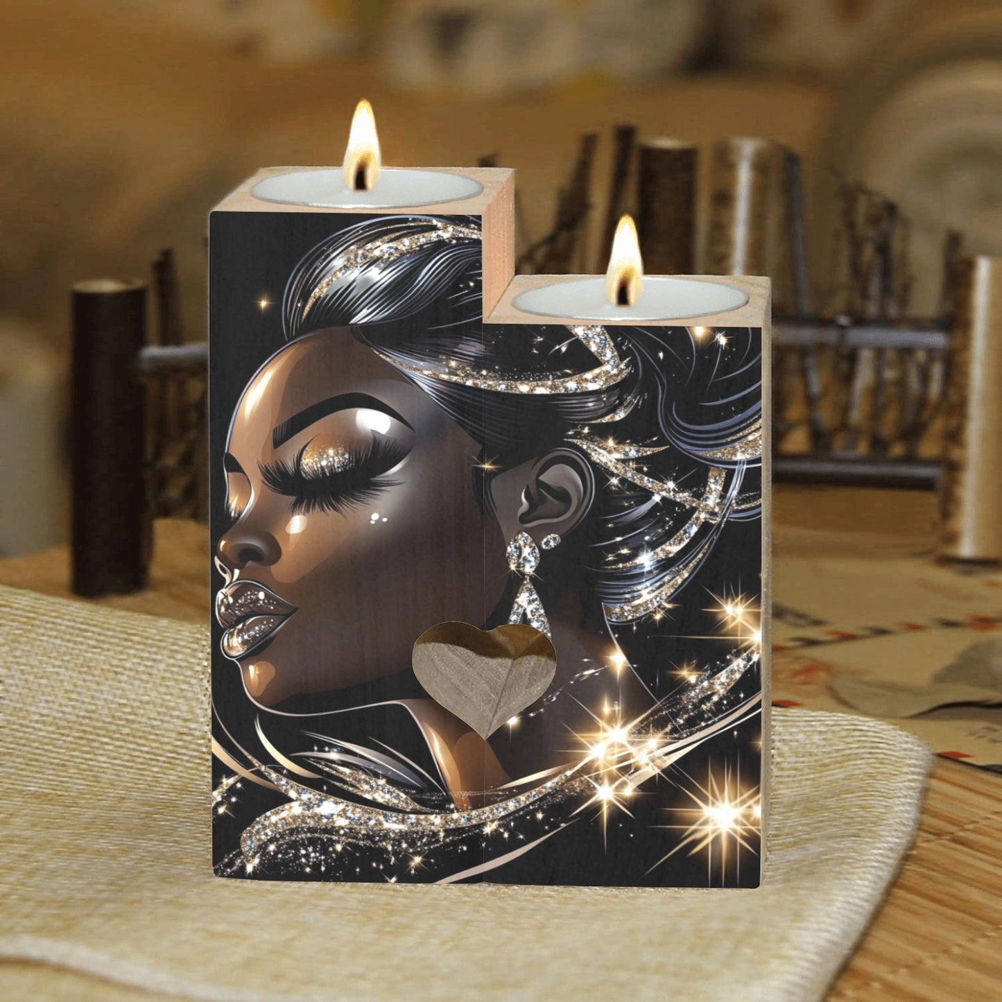 Wooden Candle Holder (Without Candle) 12 Style options