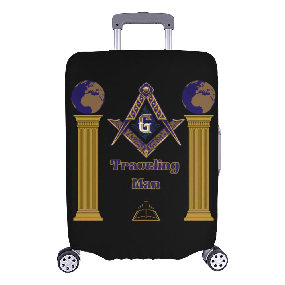 Traveling Man Luggage Cover Large