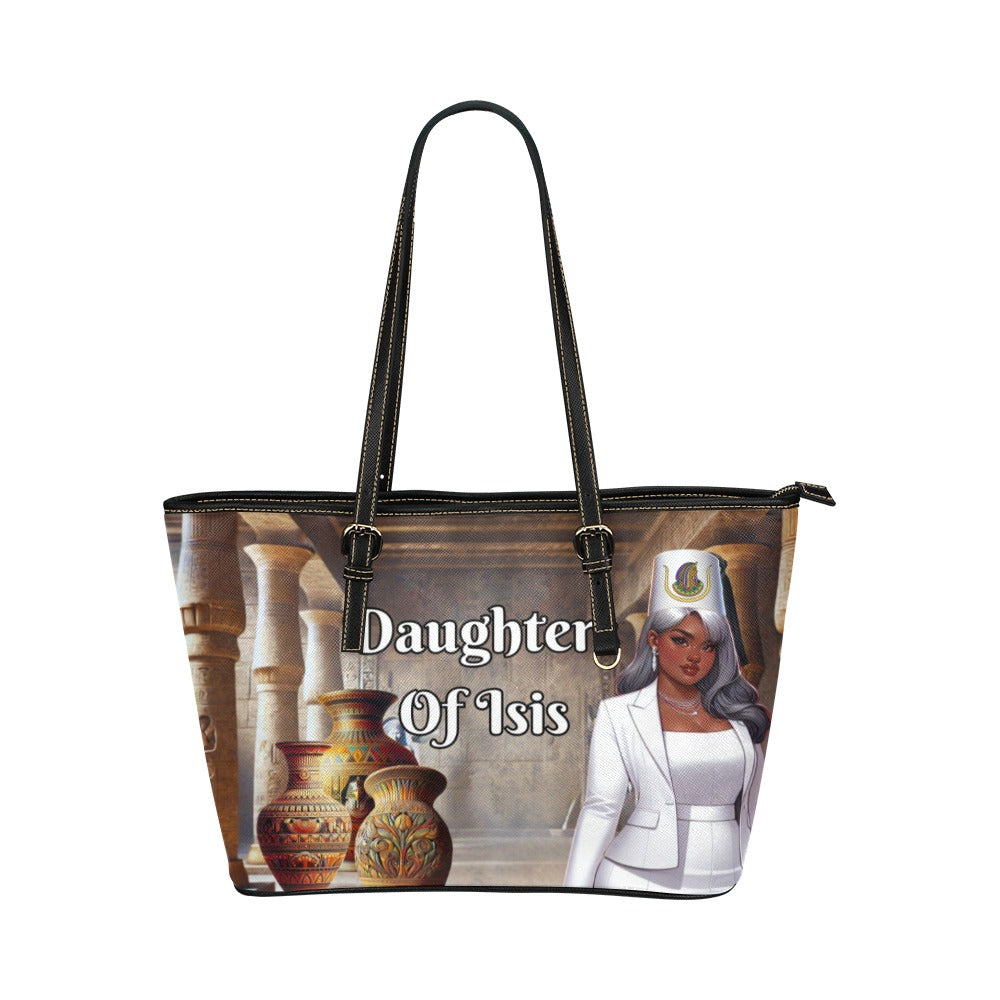 Elegant Daughters of Isis Leather Tote 7 Style options – Egyptian Art Design, Perfect for Work, School, and Travel