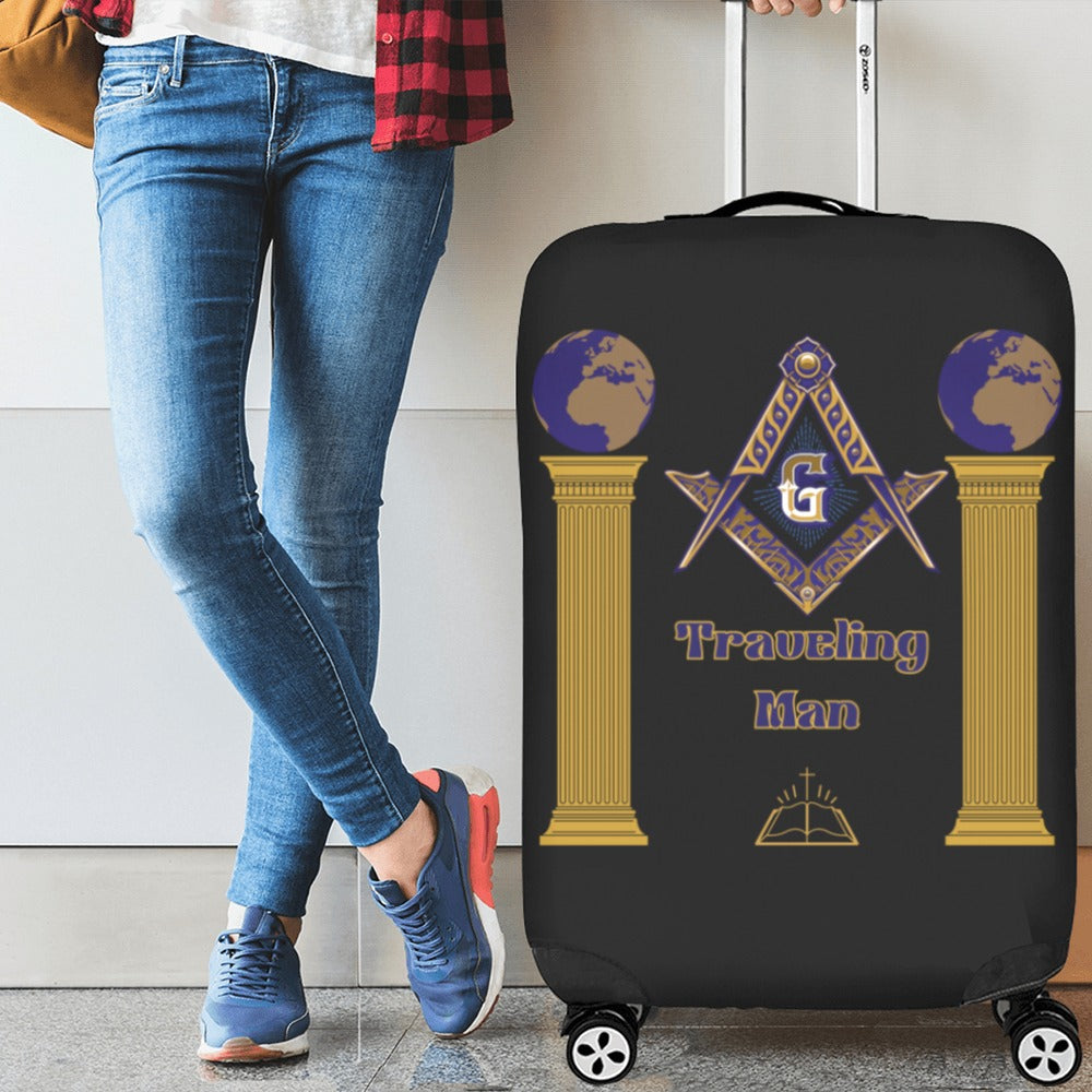 Traveling Man Luggage Cover Large
