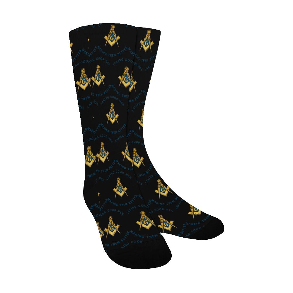 Mason Socks MGM BK Men's Custom Socks