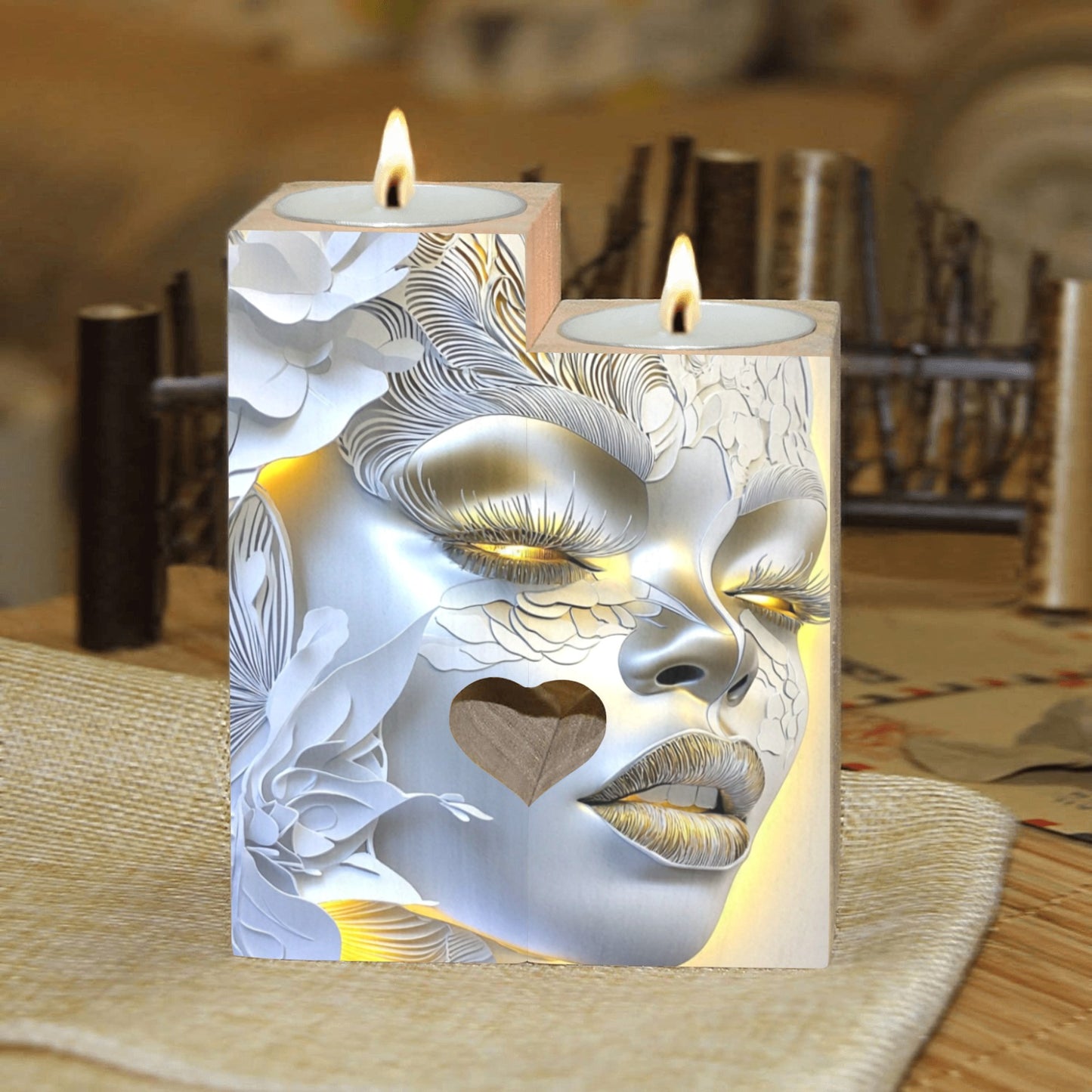 Wooden Candle Holder (Without Candle) 12 Style options