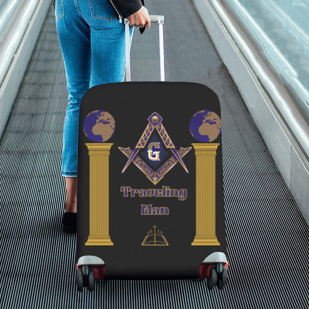 Traveling Man Luggage Cover Large