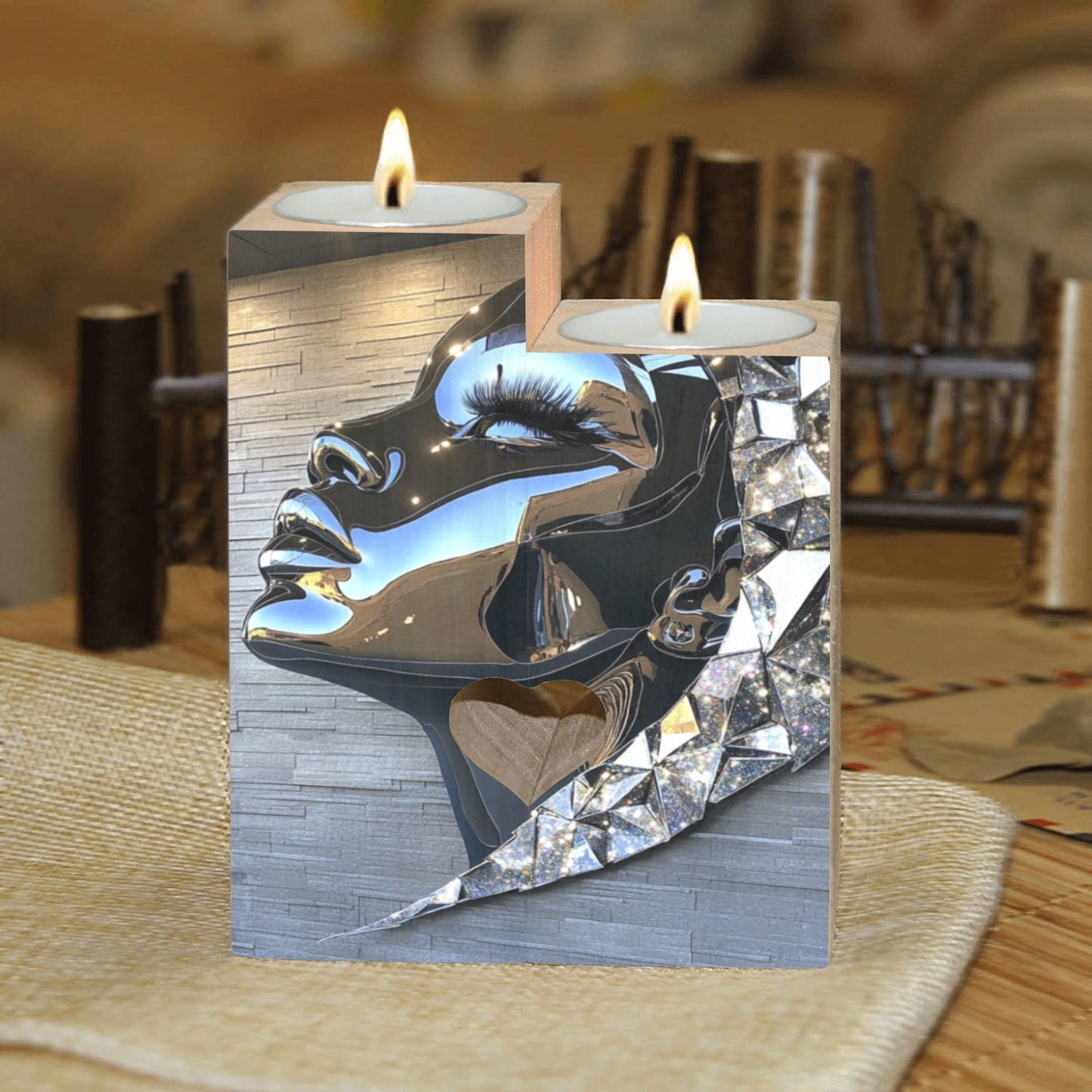 Wooden Candle Holder (Without Candle) 12 Style options