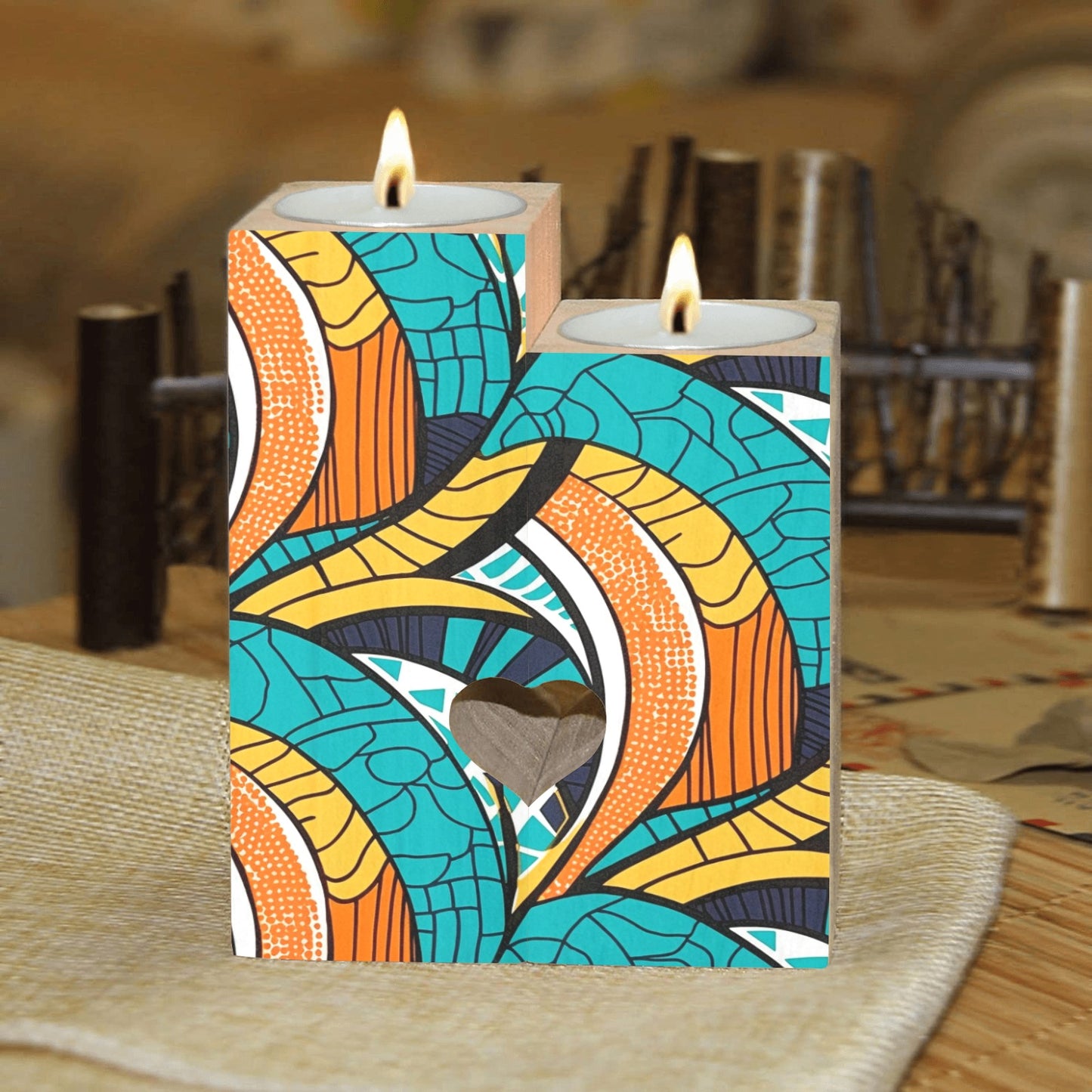 Wooden Candle Holder (Without Candle) 12 Style options