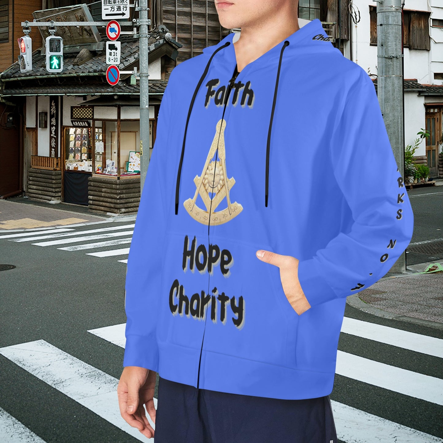 Faith Hope and Charity Fleece Hoodie