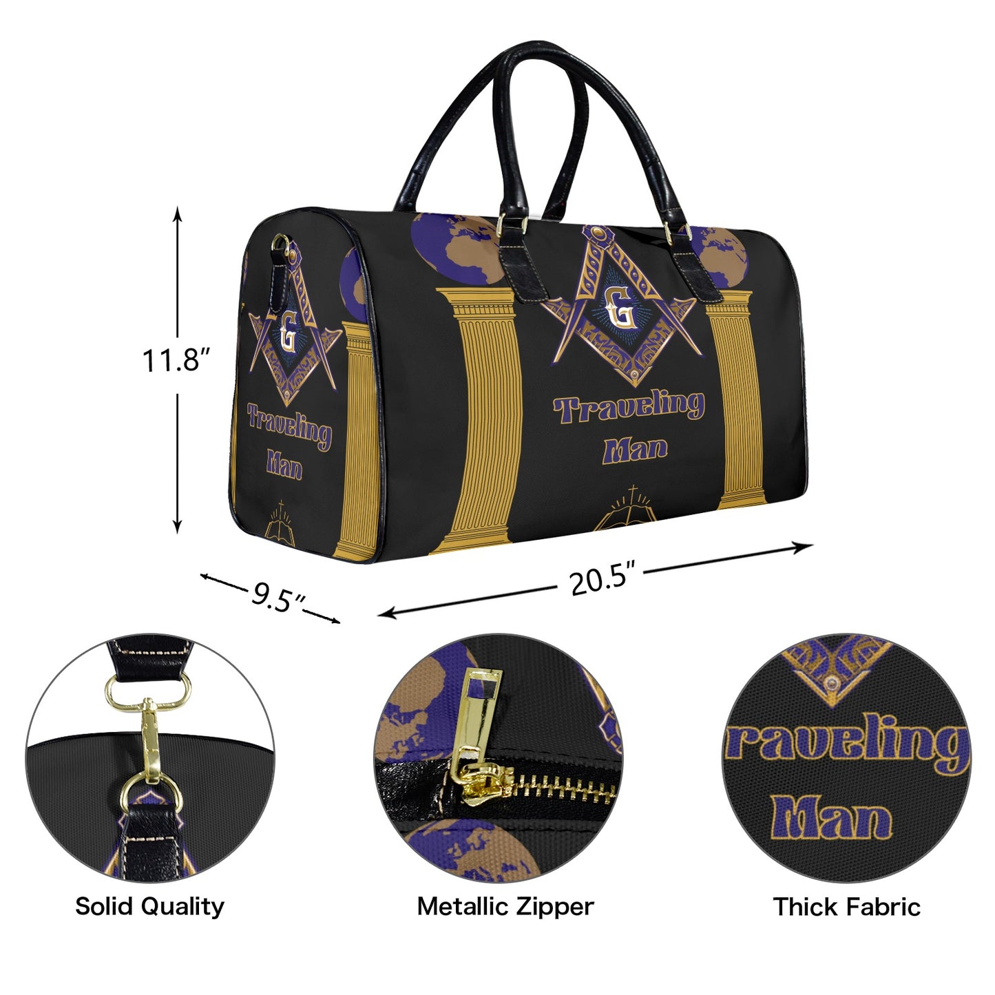 Traveling Man Duffle Bag - Versatile Travel Solution for the Modern Mason
