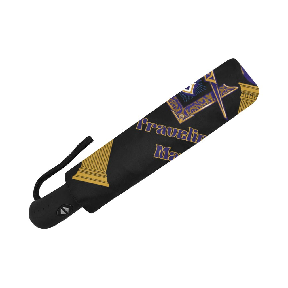 Traveling Man Masonic Umbrella - Classic Freemason Symbol Design