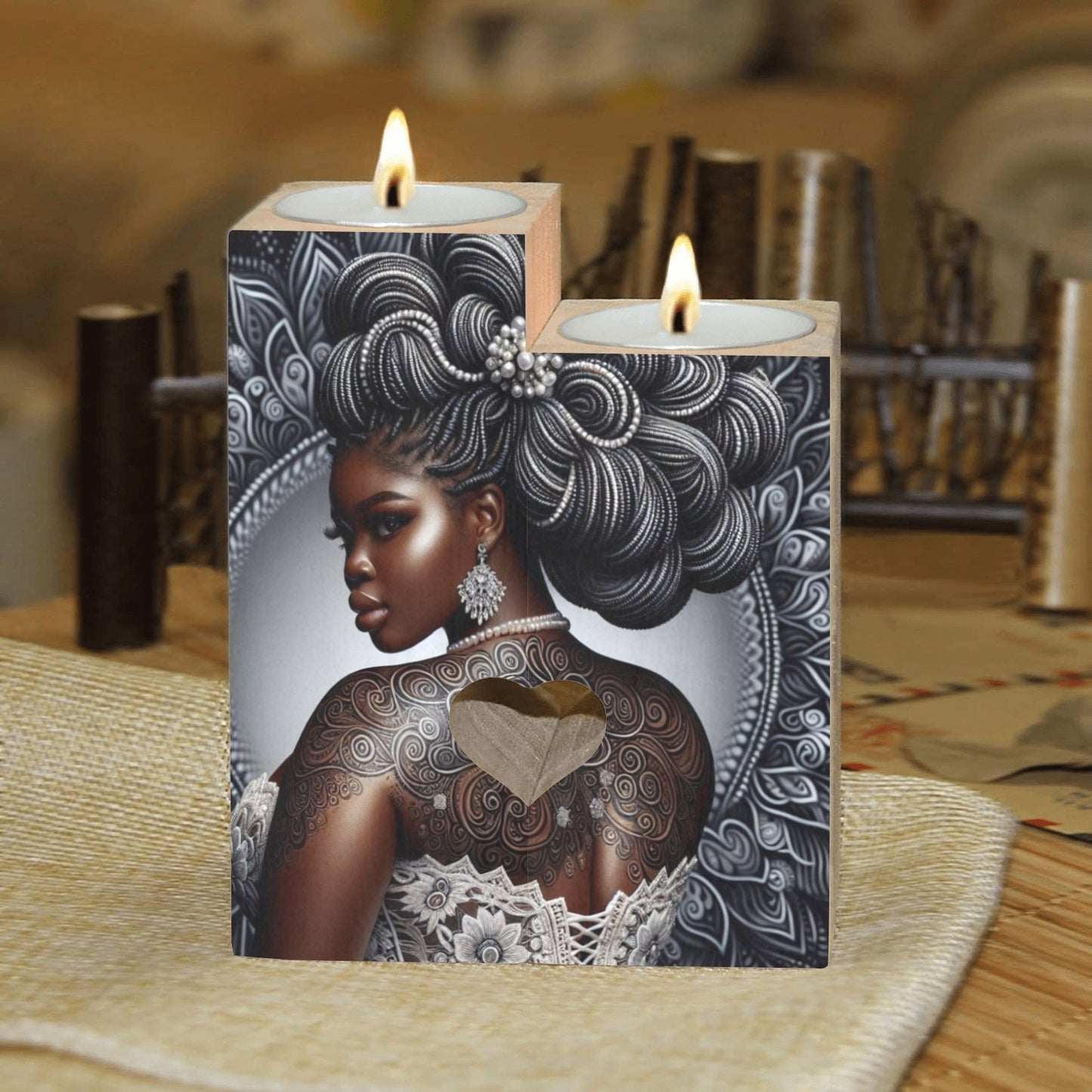 Wooden Candle Holder (Without Candle) 12 Style options
